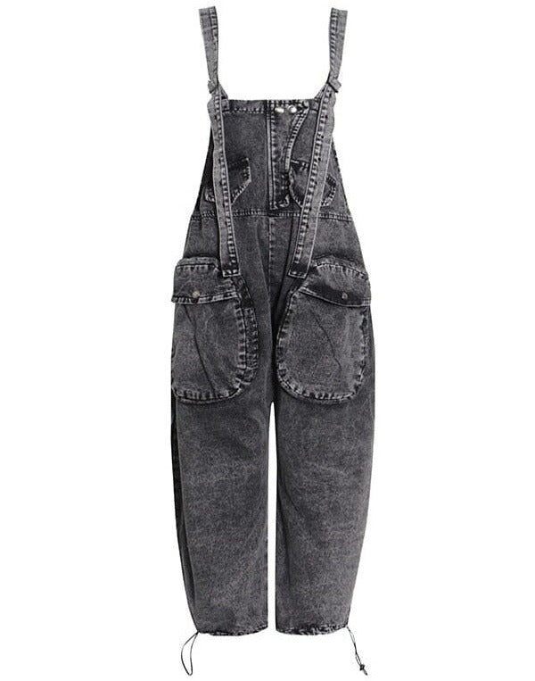 Oversized Denim Overalls