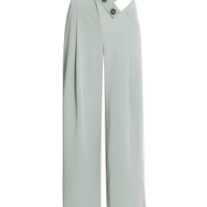 High-Waisted Asymmetrical Trousers