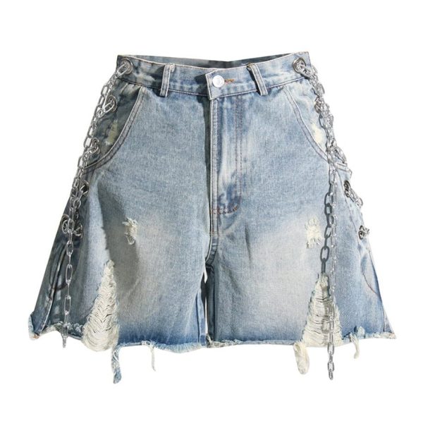 High Waist Denim Shorts