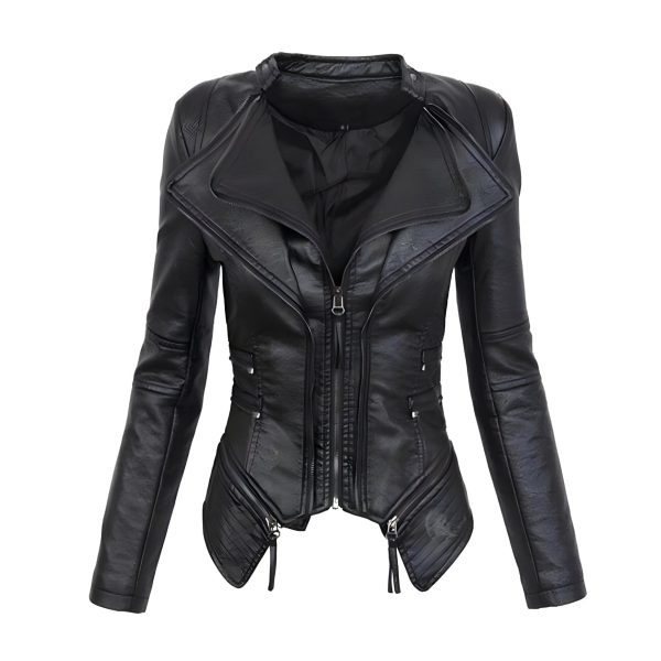 Faux Leather Moto Jacket